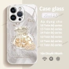 Túi tiền xu vàng cho iPhone 16/15/14/13/12 Pro Max, 11/XS Max, 7 Plus - ốp kính 4