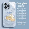 Túi tiền xu vàng cho iPhone 16/15/14/13/12 Pro Max, 11/XS Max, 7 Plus - ốp kính 9