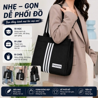 Túi Tote Oxford Chống Thấm Giữ Nhiệt Đựng Hộp Cơm Phòng - Phong Cách Thời Trang 5