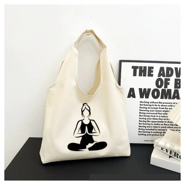 Túi Tote Yoga đa năng dung tích lớn, thiết kế đơn giản màu đồng nhất – Giá chỉ 44.500₫ 2