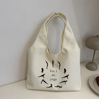 Túi Tote Yoga đa năng dung tích lớn, thiết kế đơn giản màu đồng nhất – Giá chỉ 44.500₫ 6