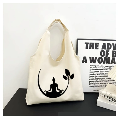 Túi Tote Yoga đa năng dung tích lớn, thiết kế đơn giản màu đồng nhất – Giá chỉ 44.500₫ 7
