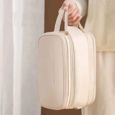 Túi Trang Điểm 8L Đai Đeo Chéo - 2 Khóa Kéo, Xách Tay Du Lịch, Giá 46.856 VND 5