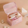 Túi trang điểm cầm tay ARTI Mesh - Lưới trong suốt vuông, nhẹ, dung tích lớn, dây kéo, di động 55.404₫ 6