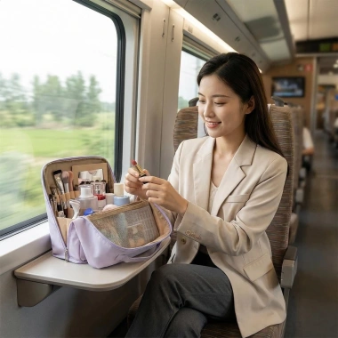Túi trang điểm dung lượng lớn - Nhan sắc, du lịch, vệ sinh cá nhân - 243.000₫