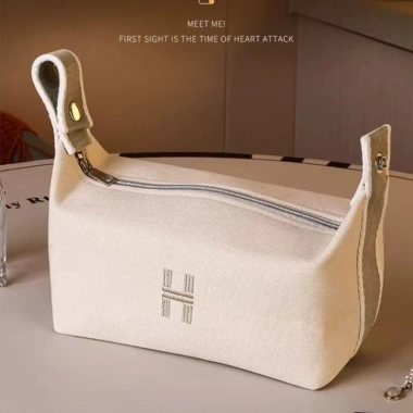Túi trang điểm Hàn Quốc đa năng, hộp cơm trưa canvas dung lượng lớn - Du lịch thời trang, chỉ 108.108₫ 6