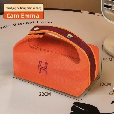 Túi trang điểm Hàn Quốc đa năng, hộp cơm trưa canvas dung lượng lớn - Du lịch thời trang, chỉ 108.108₫ 9