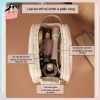 Túi trang điểm khóa kéo đôi ba tầng, dung lượng cao, vệ sinh cá nhân cao cấp 108.800đ 5