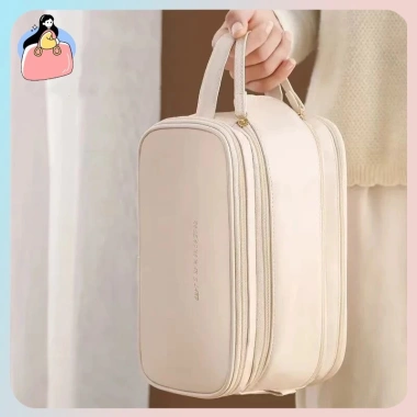 Túi trang điểm khóa kéo đôi ba tầng, dung lượng cao, vệ sinh cá nhân cao cấp 108.800đ 7