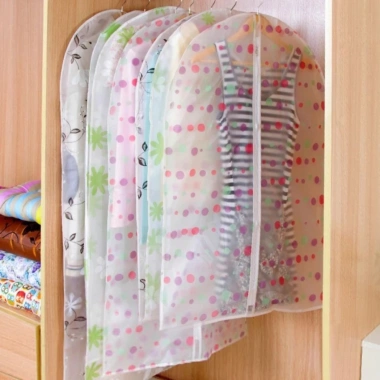 Túi treo bảo vệ quần áo Vest áo dạ váy KT 60x90cm họa tiết ngẫu nhiên, chỉ 25.000đ