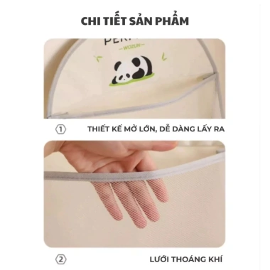 Túi treo đồ lót đa năng, lưới thoáng khí, treo tường hoặc tủ quần áo tiện lợi