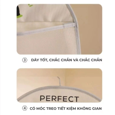 Túi treo đồ lót đa năng, lưới thoáng khí, treo tường hoặc tủ quần áo tiện lợi