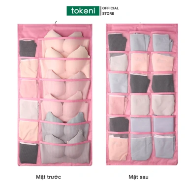 Túi Treo Đồ Lót Tất 2 Mặt JYoohome - Đựng Lót, Vớ, Móc Xoay 360, Giá 36.200₫