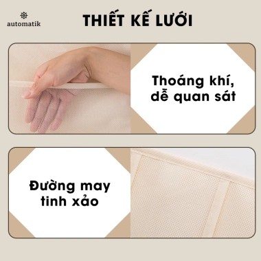 Túi Treo Đồ Lót Tất Vớ 2 Mặt Nhiều Ngăn Treo Tường và Tủ Automatik Giá 33.000₫ 5
