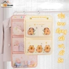 Túi treo đựng đồ lót và tất vớ có móc, khóa kéo hình mèo dễ thương, tiết kiệm không gian, giá 65.000