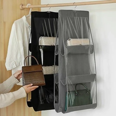 Túi treo giỏ xách 6 ngăn đa năng chống bụi - Giá chỉ 26.676₫, tiết kiệm ngay