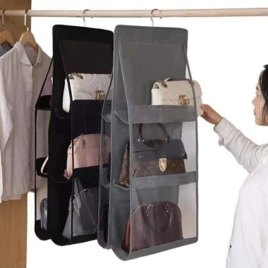 Túi treo giỏ xách 6 ngăn đa năng chống bụi - Giá chỉ 26.676₫, tiết kiệm ngay 3 Túi treo giỏ xách 6 ngăn đa năng chống bụi - Giá chỉ 26.676₫, tiết kiệm ngay 3