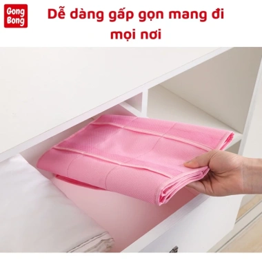 Túi treo tủ đựng đồ lót màu ghi - khay lưới 2 mặt 30 ngăn, sắp xếp tiện lợi, giá 49.000₫ 7
