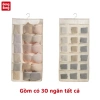 Túi treo tủ đựng đồ lót màu ghi - khay lưới 2 mặt 30 ngăn, sắp xếp tiện lợi, giá 49.000₫ 9