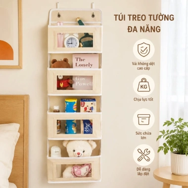 Túi treo tường đa năng dung tích lớn - Túi lưu trữ quần áo, giá chỉ 46.700₫