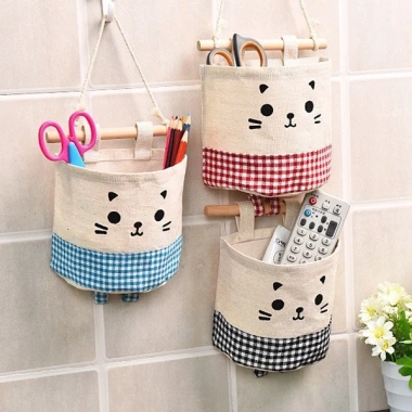 Túi Treo Tường Đựng Đồ Hình Mèo Con Dễ Thương - Giá 20.399 VND | Lavio Store 2