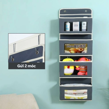 Túi treo vải 4 lớp - Túi treo tường tiện dụng cho ký túc xá, giảm còn 79.000₫ 8