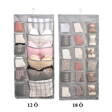 Túi treo vải lưới 2 mặt đa ngăn đựng đồ lót, tất - Tiện lợi, giảm giá 25.000₫ MS03 5