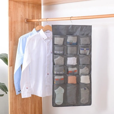 Túi treo vải lưới 2 mặt đa ngăn đựng đồ lót, tất - Tiện lợi, giảm giá 25.000₫ MS03 8