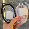 Túi tròn trong suốt đựng dây cáp sạc du lịch nhỏ nhẹ - Giá chỉ 24.900₫, giảm từ 29.880₫