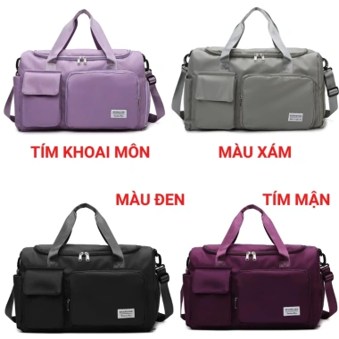 Túi trống du lịch nữ JUSTFIT - Túi tập gym nam, thể thao đa năng, ngăn giày, chỉ 159.000₫