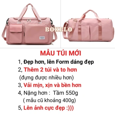 Túi Trống Du Lịch Nữ Mẫu Mới Thể Thao - Ngăn Giày Riêng, Đa Năng Dùng Gym & Balo Du Lịch, Giá Ưu Đãi 125.999 VND