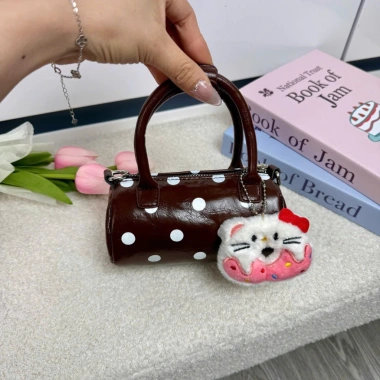 Túi trống mini da bóng chấm bi đeo chéo, tặng Charm treo – chỉ 75.000₫ 7