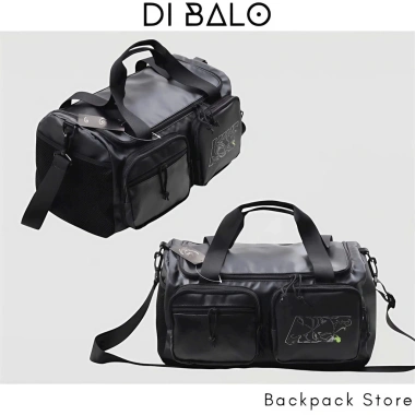 Túi Trống NK LEATHER 43x26x23cm Ngăn Giày, Chống Nước, Vải Si Đa Năng Du Lịch Tập Gym - Giá 250k