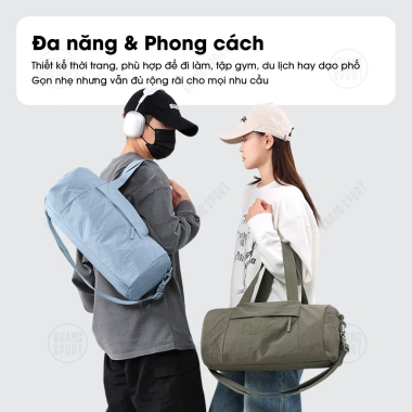 Túi Trống Pastel Thể Thao Đeo Chéo Xách Tay - Thời Trang Đa Năng 219.000 VND