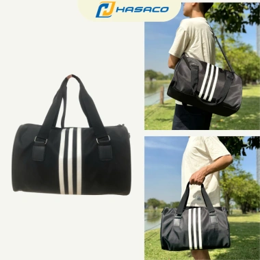 Túi trống thể thao 3 sọc HASACO cỡ lớn, chống thấm nước, du lịch nam nữ - Giá chỉ 117.000 VND