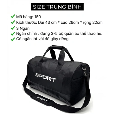 Túi trống thể thao đa năng ngăn giày riêng, vải bền đẹp, thoải mái 149.000 VND
