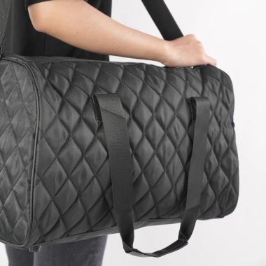 Túi Trống Thể Thao Đeo Chéo LAMODA TT001 - Vải Lạnh Chống Nước Đen, Du Lịch & Gym, 182k