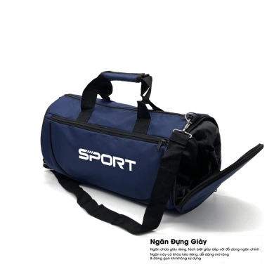 Túi Trống Thể Thao Nam Nữ Ngăn Giày Riêng Túi GYM Du Lịch Giá 149.000 Giảm 37k