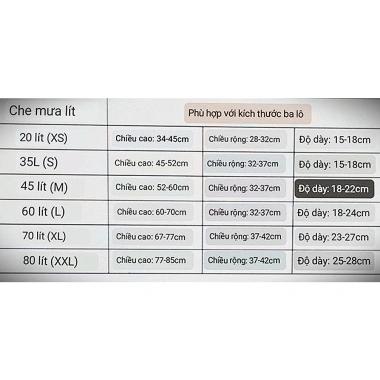Túi trùm áo mưa đa năng, balo chống nước đa kích thước - Giảm giá chỉ 28.500 VND 8