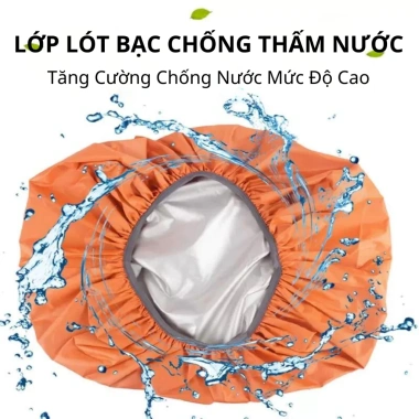 Túi Trùm Balo Áo Mưa Chống Nước và Bụi, Dung Tích 30-40L, Tiện Dụng, Giá 60k 3