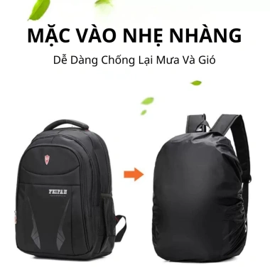 Túi Trùm Balo Áo Mưa Chống Nước và Bụi, Dung Tích 30-40L, Tiện Dụng, Giá 60k 4
