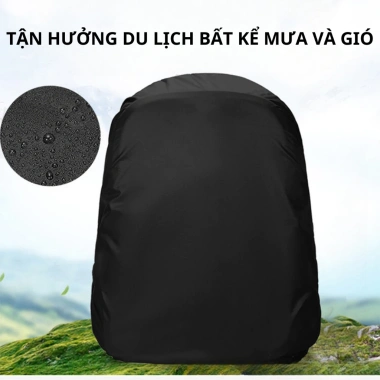 Túi Trùm Balo Áo Mưa Chống Nước và Bụi, Dung Tích 30-40L, Tiện Dụng, Giá 60k 7