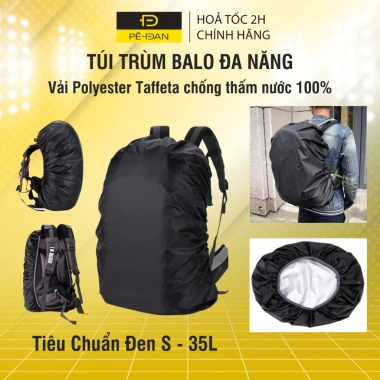 Túi Trùm Balo Áo Mưa Chống Nước và Bụi, Dung Tích 30-40L, Tiện Dụng, Giá 60k 10