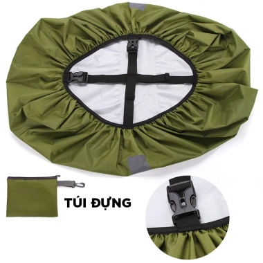 Túi Trùm Balo Chống Nước Phản Quang - Nhiều Size, Cắm Trại, Du Lịch, Leo Núi, Giá 65k