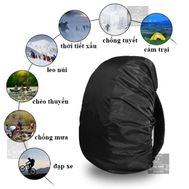 Túi Trùm Balo Chống Nước Vải Dù Bảo Vệ Balo Du Lịch Nhiều Size - 65,000 VNĐ 3