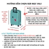 Túi trùm vali PVC trong suốt, chống trầy xước, chống nước, bảo vệ hành lý du lịch 2