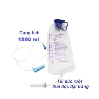 Túi truyền cà phê & thải độc đại tràng 1.200ml - Tặng dây truyền, giá chỉ 12.000₫