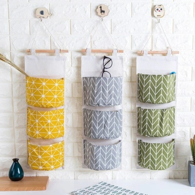Túi vải 3 ngăn đa năng treo tường, không thấm nước, trang trí bếp - 22.399₫ 2 Túi vải 3 ngăn đa năng treo tường, không thấm nước, trang trí bếp - 22.399₫ 2