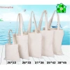 Túi vải bố canvas trơn màu kem không khóa kéo - Giá sỉ 21.850 VND, gốc 27.968 VND