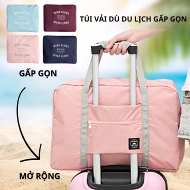 Túi vải dù chống thấm nước gấp gọn siêu nhẹ du lịch tiện lợi giảm giá 20%